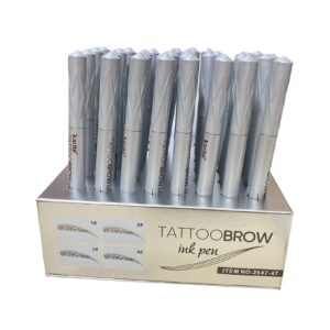 Plumon tres pelos cejas tattoBrown oscuros