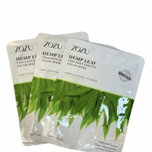 Mascarilla Facial Velo Hoja de Cáñamo